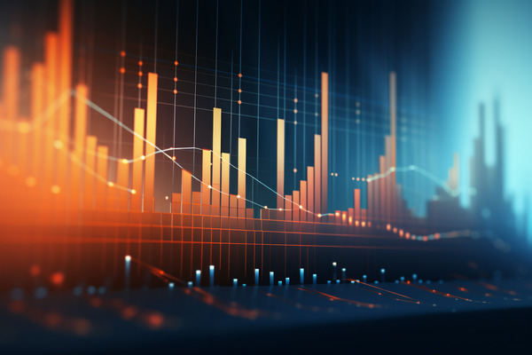 Digital bar graph showing mixed results