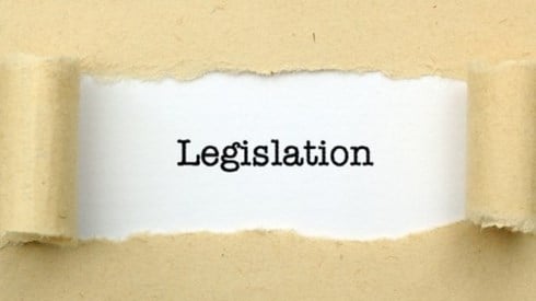 Torn Paper Exposing The Word Legislation