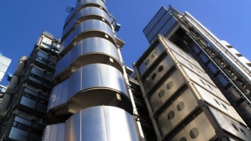 Lloyds Building against blue sky