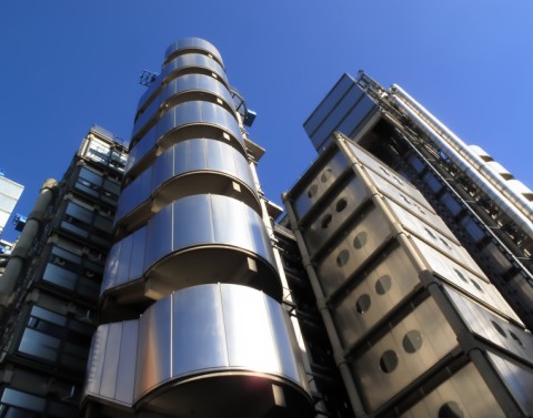 Lloyds Building against blue sky