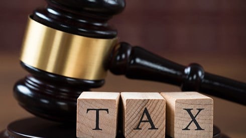 Gavel and tax blocks