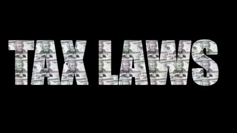 Tax Laws Text Made With Dollars